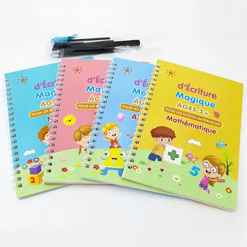 Cahier d'Écriture Magique Réutilisable pour Enfants