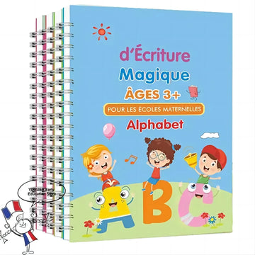 Cahier d'Écriture Magique Réutilisable pour Enfants